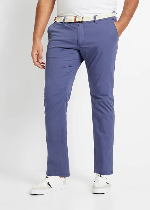 Pantaloni chino comodi in vita con cintura regular fit, straight, bonprix