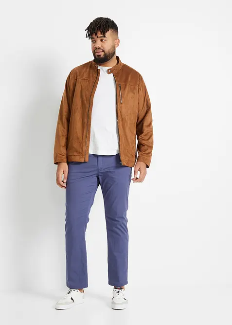 Pantaloni chino comodi in vita con cintura regular fit, straight, bonprix