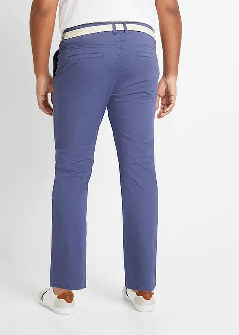 Pantaloni chino comodi in vita con cintura regular fit, straight, bonprix
