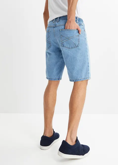 Bermuda in jeans con girovita elasticizzato, classic fit, bonprix