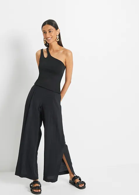 Top con cut-out in cotone biologico, bonprix