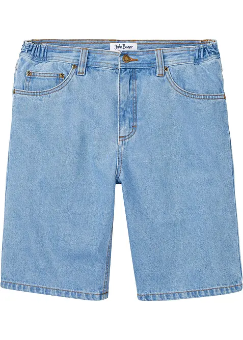Bermuda in jeans con girovita elasticizzato, classic fit, bonprix