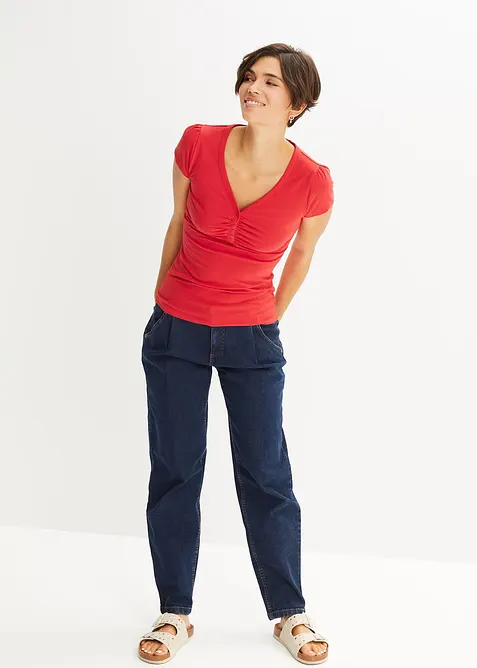 Maglia con bottoni e cotone biologico, bonprix