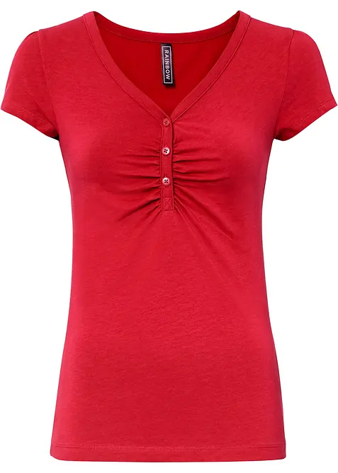 Maglia con bottoni e cotone biologico, bonprix