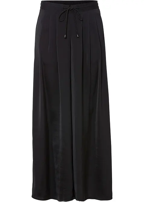 Pantaloni culotte in satin fluente, bonprix