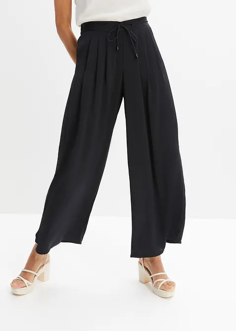 Pantaloni culotte in satin fluente, bonprix