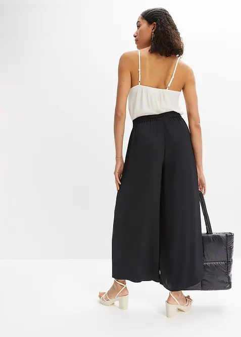 Pantaloni culotte in satin fluente, bonprix