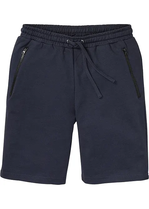 Bermuda in felpa con pratiche tasche zippate, bonprix