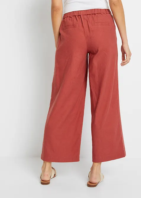 Pantaloni in misto lino, bonprix