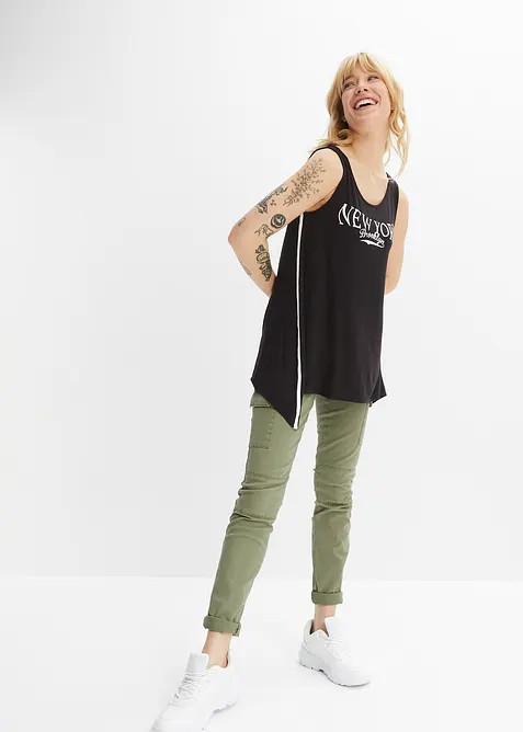 Top lungo in viscosa morbida, bonprix