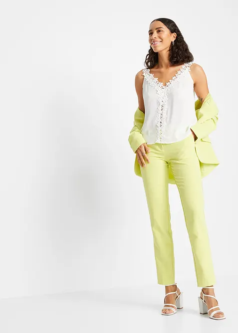 Top in crinkle operato, bonprix