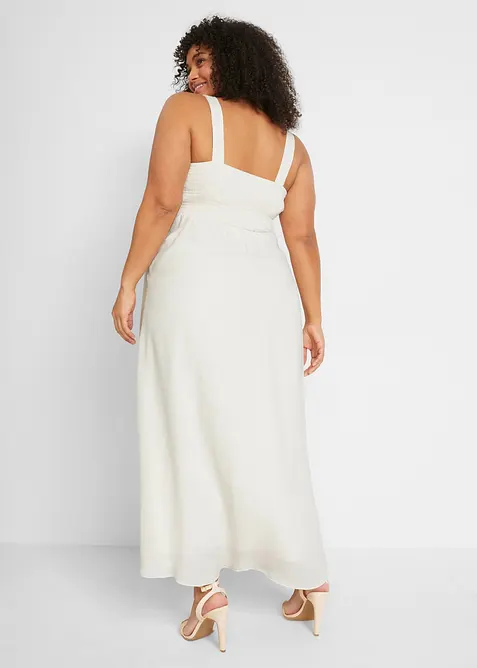 Abito da sposa prémaman con pizzo, satin e georgette, bonprix