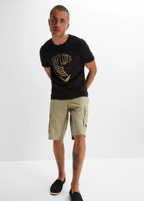 Bermuda cargo con elastico in vita, regular fit, bonprix