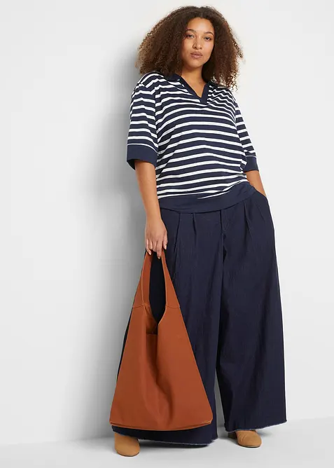 Polo in misto cotone e viscosa, bonprix