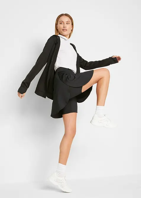 Gonna per sport con pantaloncini integrati, ad asciugatura rapida, bonprix