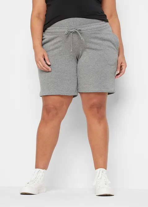 Bermuda pr&eacute;maman in felpa morbida (pacco da 2), bonprix