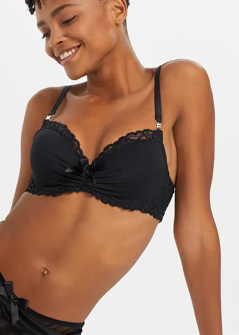 Reggiseno con coppe preformate e poliammide riciclata, bonprix