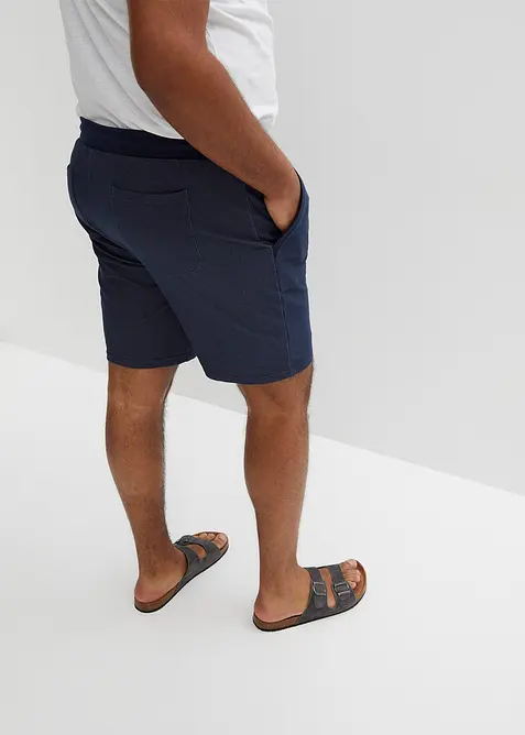 Bermuda in felpa effetto denim, bonprix