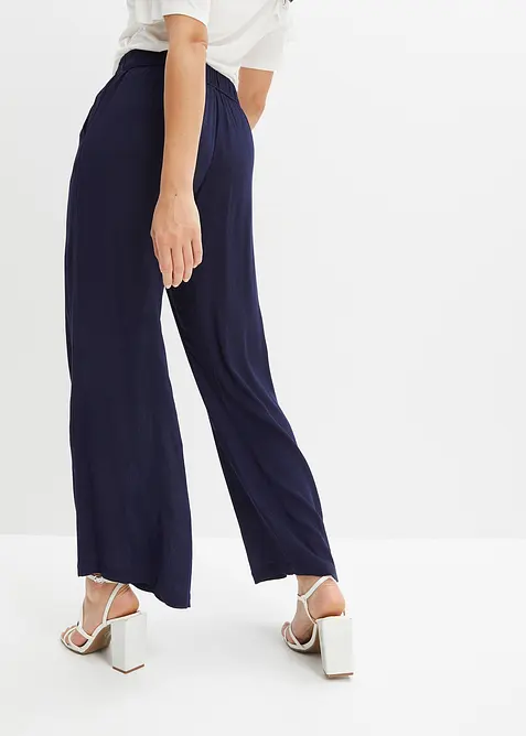 Pantaloni larghi in viscosa fluente, bonprix