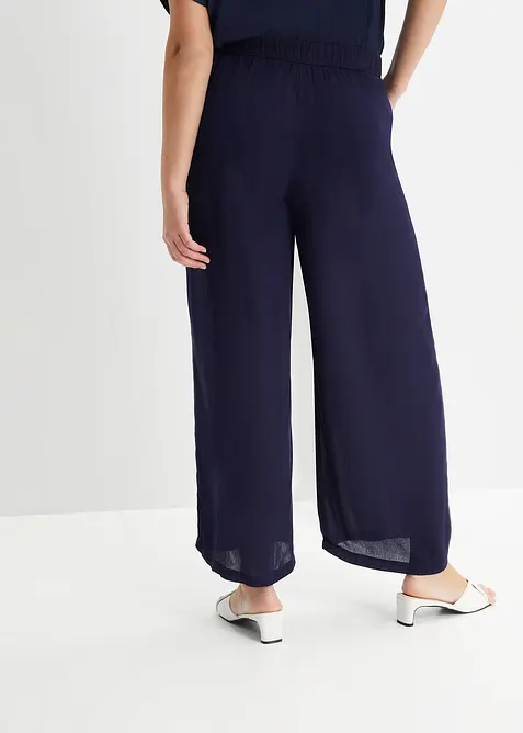 Pantaloni larghi in viscosa fluente, bonprix