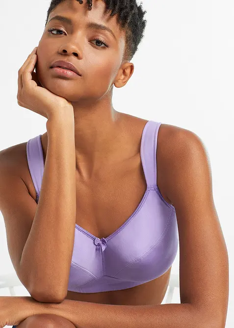 Reggiseno senza ferretto con cotone (pacco da 3), bonprix