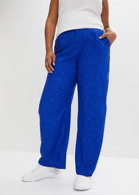 Pantaloni a palazzo in viscosa fluente, bonprix