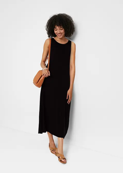 Abito lungo di jersey con viscosa, bonprix