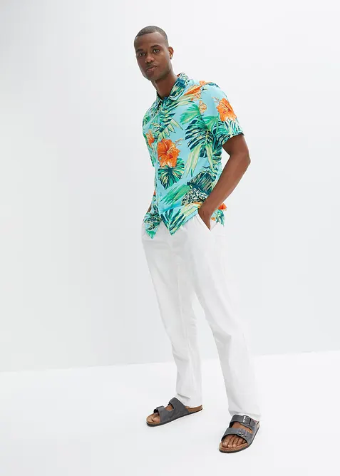 Camicia a maniche corte in puro cotone, bonprix