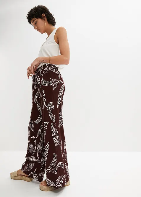 Pantaloni larghi in viscosa fluida, bonprix
