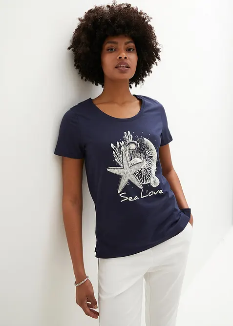 T-shirt con stampa Sea Love, bonprix