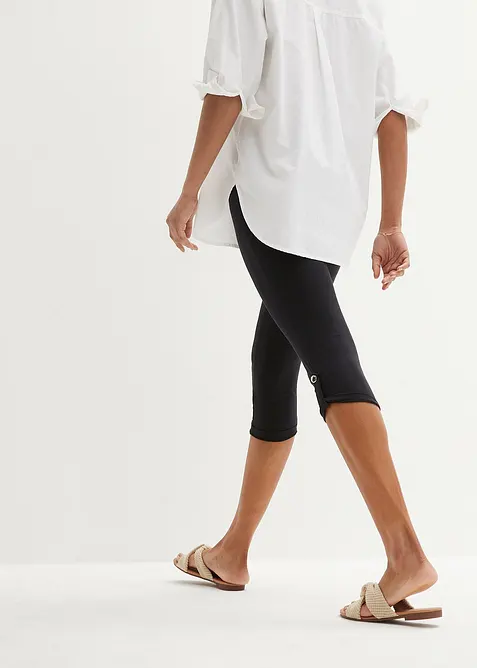 Leggings a pinocchietto in cotone biologico, bonprix