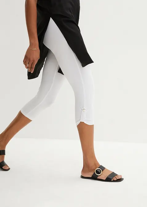 Leggings a pinocchietto in cotone biologico, bonprix