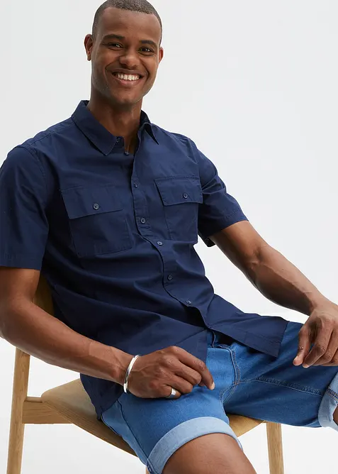 Camicia a maniche corte in puro cotone, bonprix
