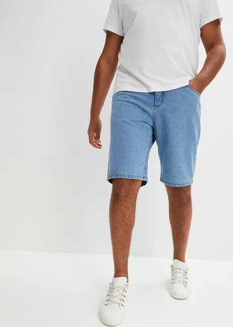Bermuda in jeans con girovita elasticizzato, classic fit, bonprix