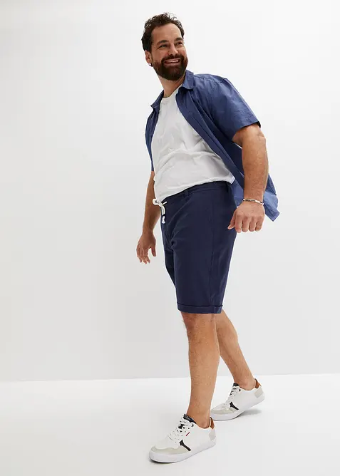 Bermuda in fresco misto lino, regular fit, bonprix