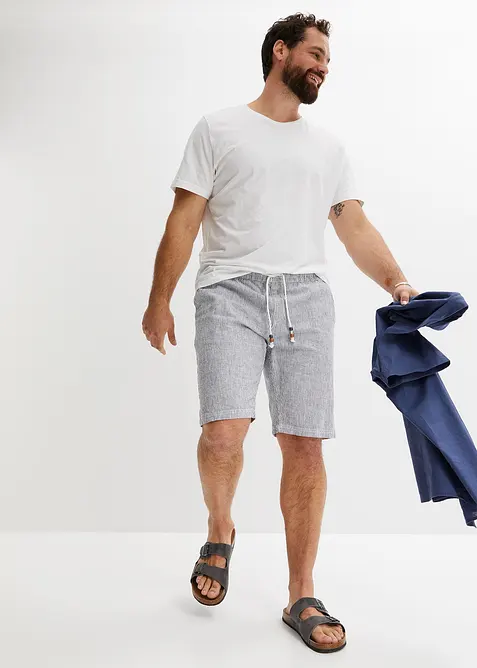 Bermuda in misto lino, regular fit, bonprix