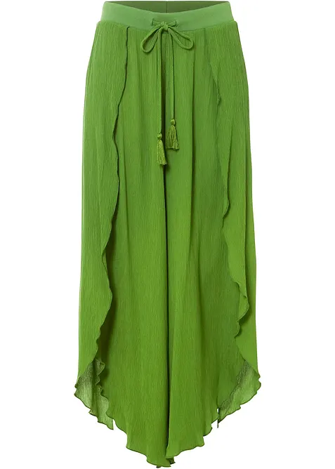 Pantaloni in crinkle strutturato, bonprix