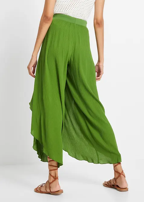 Pantaloni in crinkle strutturato, bonprix