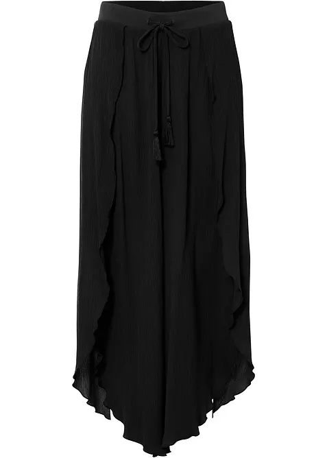 Pantaloni in crinkle strutturato, bonprix