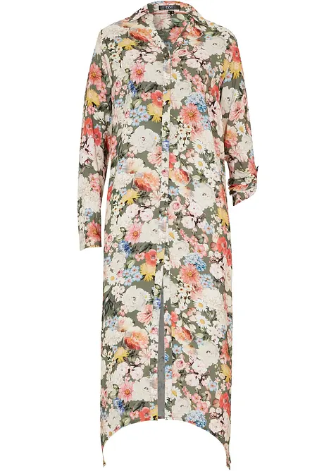 Camicia lunga in viscosa fluente, bonprix