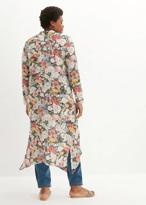 Camicia lunga in viscosa fluente, bonprix