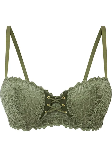 Reggiseno a balconcino in pizzo fine, bonprix