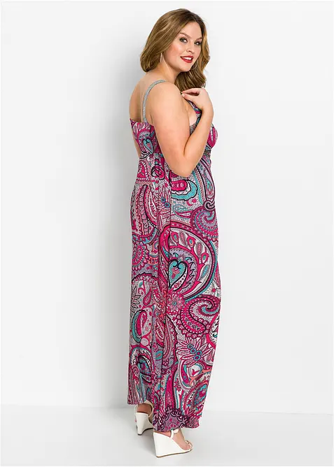 Abito lungo con applicazioni, bonprix