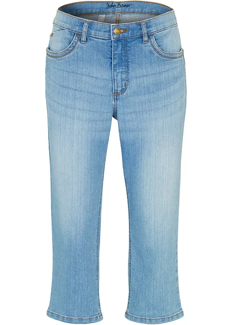 Jeans capri slim, vita media, bonprix