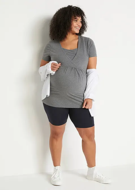 Pantaloncini pr&eacute;maman in cotone biologico (pacco da 2), bonprix