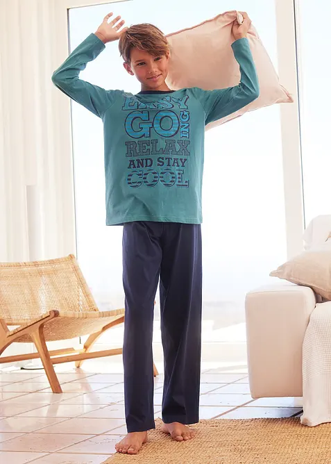 Pigiama in puro cotone (set 2 pezzi), bonprix