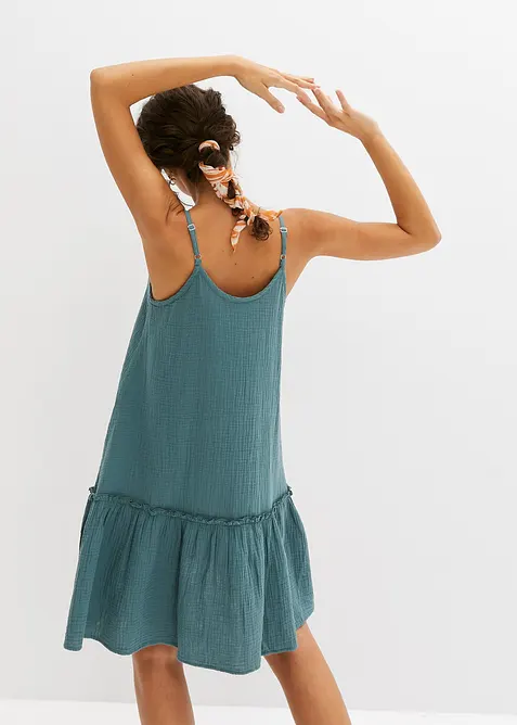 Abito in mussola con spalline, bonprix