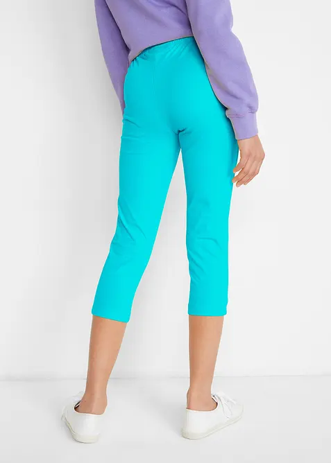 Leggings a pinocchietto in misto cotone elasticizzato (pacco da 2), bonprix