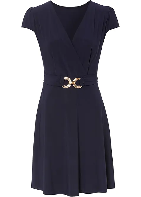 Abito di jersey con fibbia decorativa, bonprix