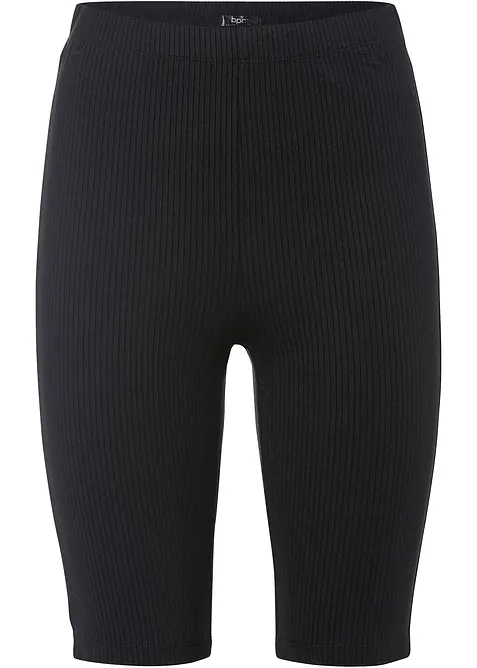 Pantaloncini in jersey a costine, vita alta, bonprix